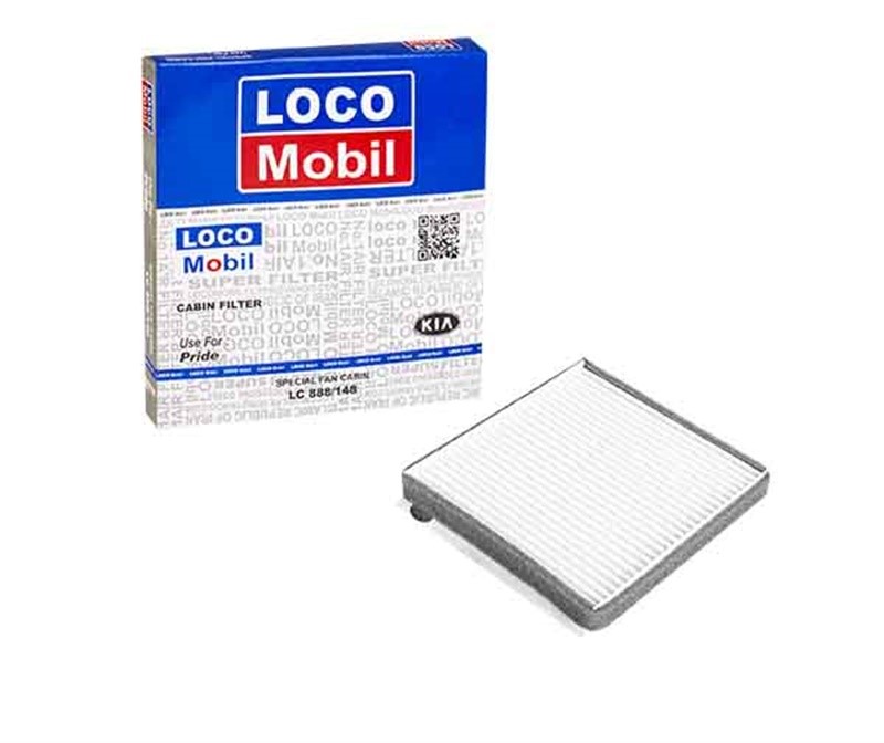 22 فیلتر کابین لوکومبیل LOCO Mobil مدل LC888/148 مناسب پراید - تصویر 1